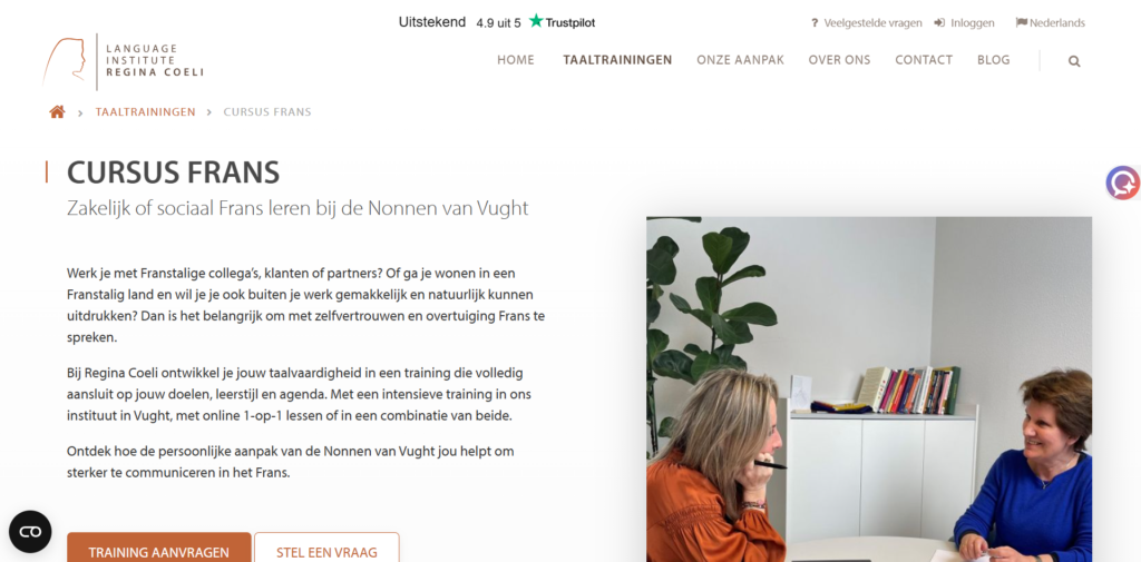 Cursus Frans - Taleninstituut Regina Coeli